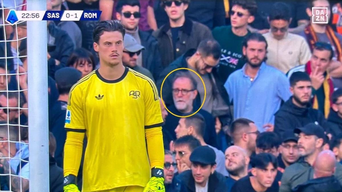 Sassuolo-Roma, nella curva ospiti al Mapei Stadium c'era pure Valerio Mastandrea
