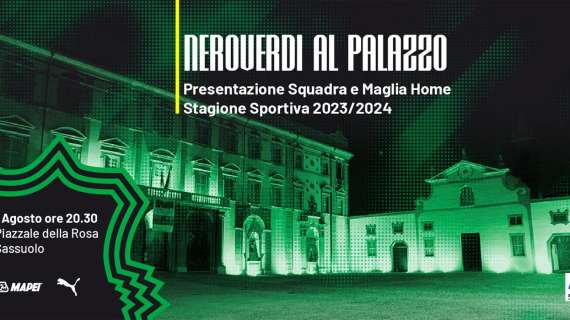Sassuolo, oggi presentazione squadre e maglia home 2023/2024. Diretta su SassuoloNews