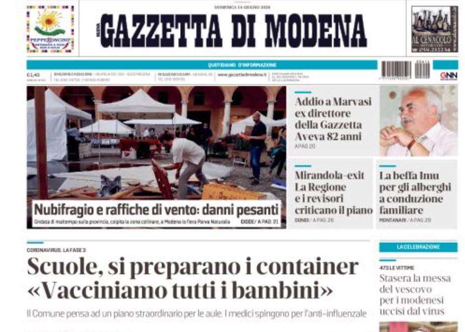 Gazzetta di Modena: "Ripartenza e rinnovo di De Zerbi: una settimana calda"