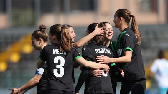 VIDEO - Sassuolo Napoli Femminile poule salvezza highlights 3-1:Sabatino-Fisher per i 3 punti