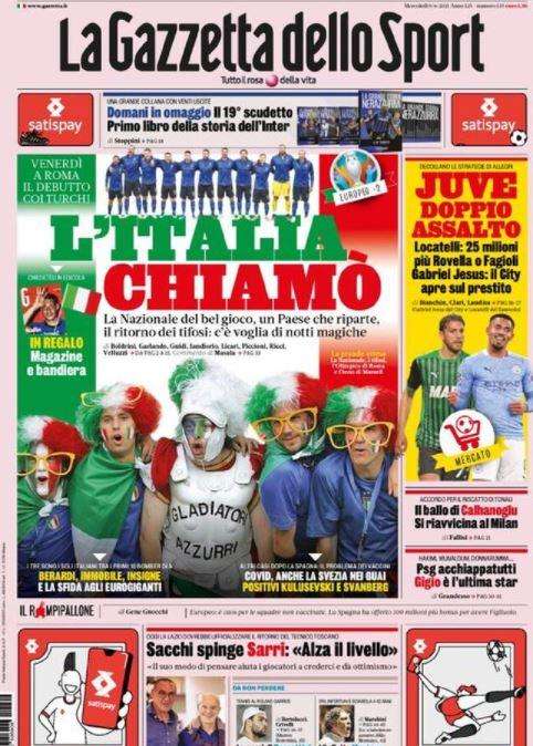 Rassegna stampa sportiva oggi: Juve all'assalto di Locatelli