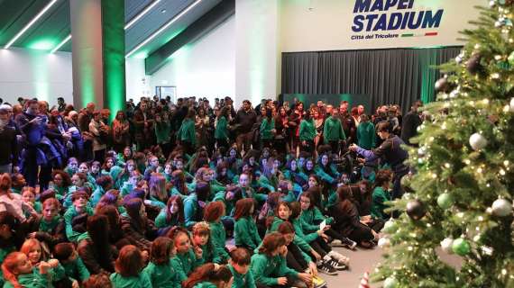 Sassuolo Femminile, al Mapei Stadium la festa di Natale del settore giovanile con una sorpresa speciale