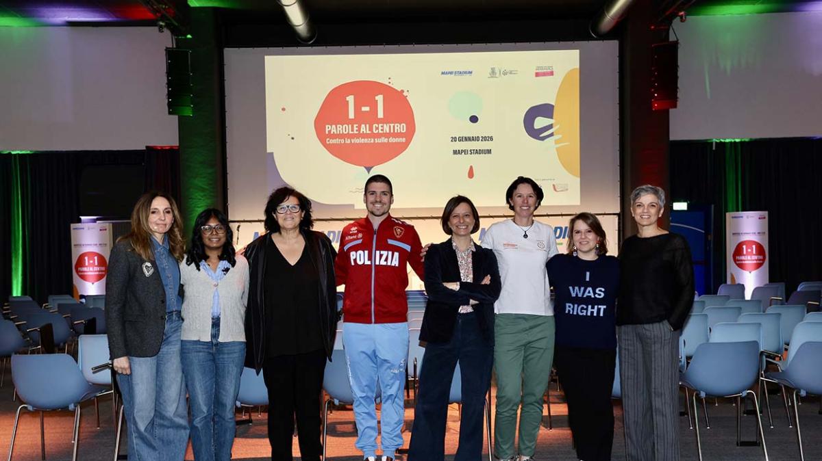Oggi al Mapei Stadium il 2° appuntamento di "1-1 parole al centro. Contro la violenza sulle donne"