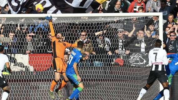 La Gazzetta dello Sport: "Dubbi sul gol di Okaka in Udinese-Sassuolo"