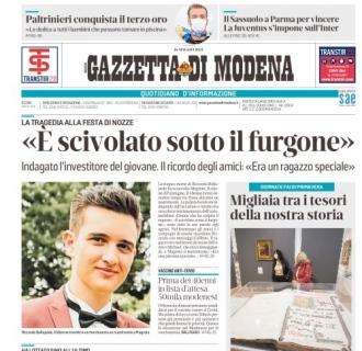 Gazzetta di Modena: "Sassuolo, obiettivo 3 punti con il Parma"