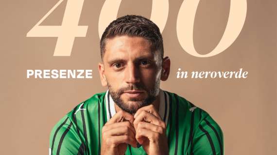 Festa Berardi: 400 presenze con il Sassuolo e nuovo record-man neroverde