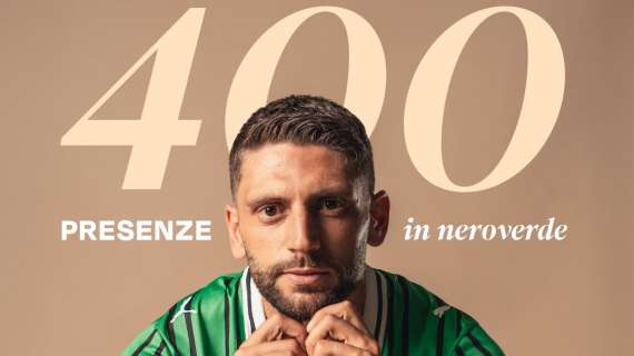 Berardi fa 400: torta negli spogliatoi e messaggio da brividi del Sassuolo