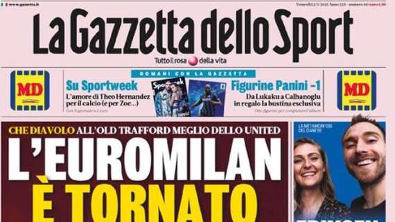 Rassegna stampa sportiva oggi: prime pagine di venerdì 12 marzo 2021