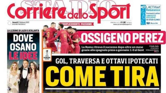 La prima pagina del Corriere dello Sport sull'Inter: "Come tira Eriksen"