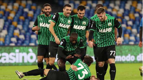 Napoli Sassuolo 0-2: dal capitano Locatelli al 1° gol di Maxime Lopez, le esultanze neroverdi