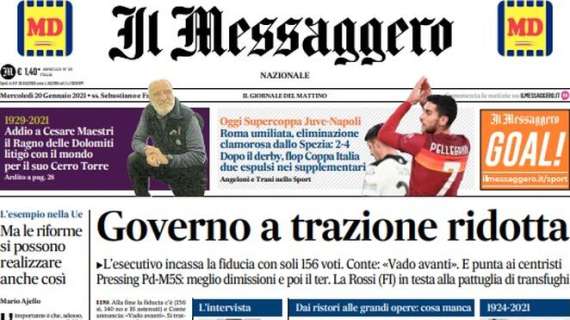 Il Messaggero: "Lazio, Luis Alberto operato. Luiz Felipe, caviglia ko"