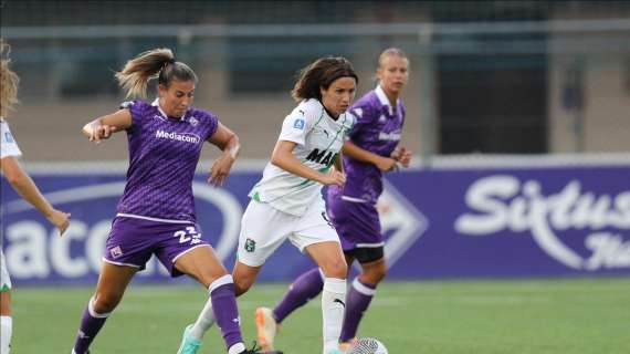Fiorentina Sassuolo Femminile 2-1 FINALE: non basta Sabatino, esordio amaro