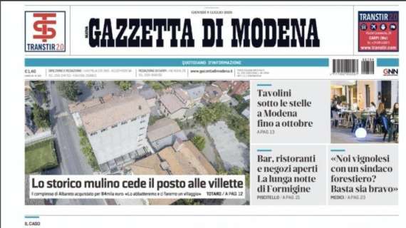 Gazzetta di Modena: "Prova di forza del Sassuolo: vince il derby e l'Europa chiama"