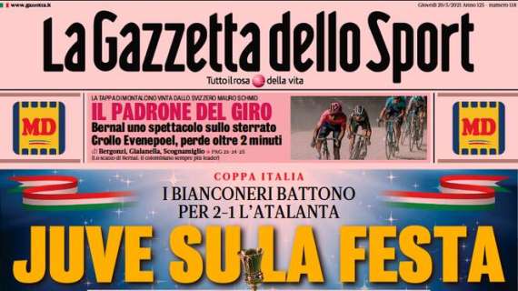 Rassegna stampa sportiva oggi: prime pagine giovedì 20 maggio 2021