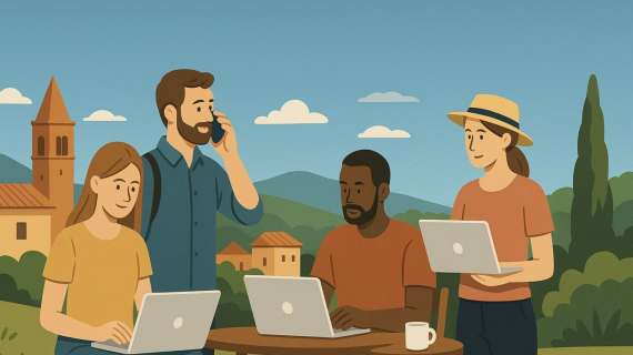 lavoro remoto viaggi