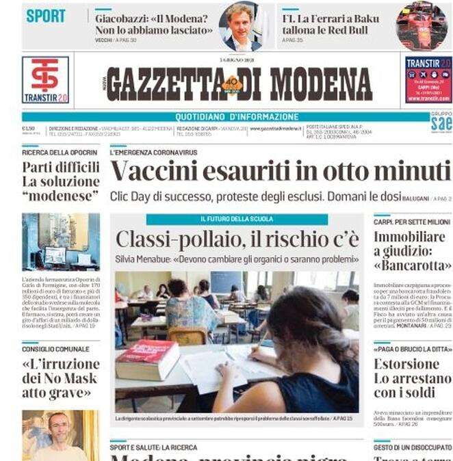 Gazzetta di Modena: "Il Sassuolo riparte dai veterani"