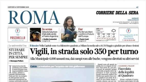 Corriere di Roma: "Immobile Settebellezze. Col Sassuolo caccia a Batistuta"