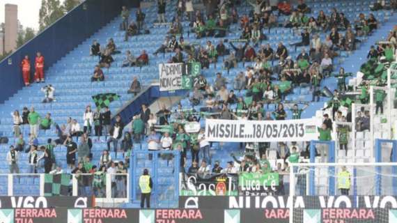 Missiroli, striscione dei tifosi in Spal-Sassuolo &ndash; FOTO