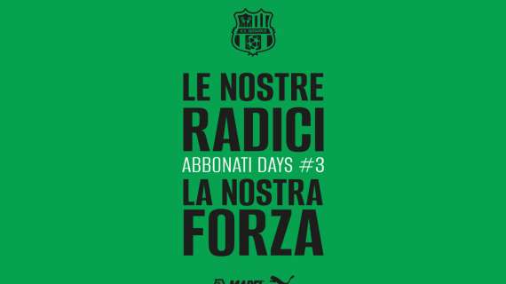 Sassuolo-Salernitana, tornano gli Abbonati Days neroverdi: i dettagli e le info