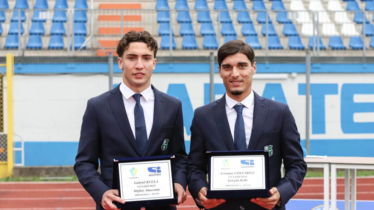 Primavera Best Awards 2026: premi per Gabriel Kulla e Cristian Costabile del Sassuolo