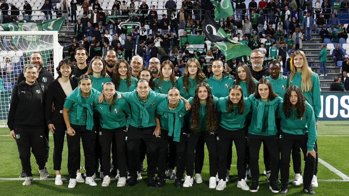 L'omaggio del Mapei Stadium alla Primavera Femminile del Sassuolo