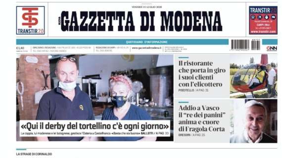 Gazzetta di Modena: "Sassuolo, il mito Del Piero invita a cena bomber Caputo"