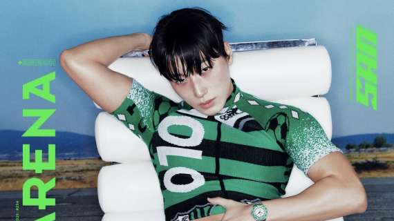 Choi San degli Ateezm con una maglia del Sassuolo. Neroverdi virali in Corea