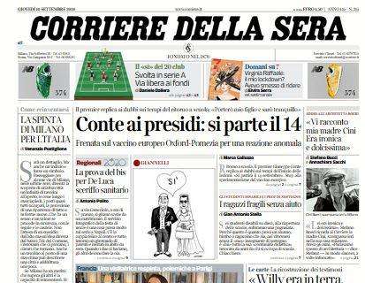 Corriere della Sera: "Svolta in Serie A: via libera ai fondi"