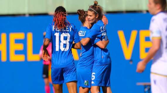 Hellas Verona-Sassuolo Femminile 2-3: tabellino e cronaca