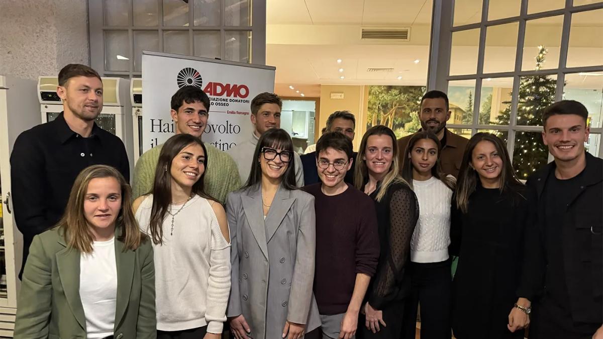 Il Sassuolo alla cena di beneficenza a favore di Admo organizzata dal Sasol Club