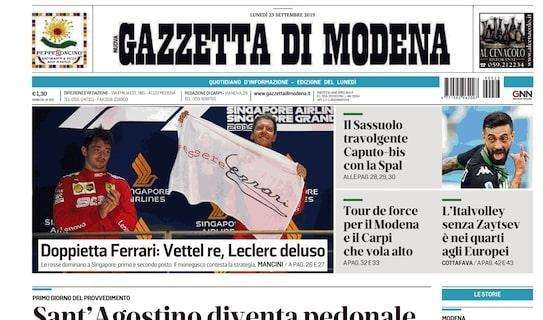 Gazzetta di Modena: "Il Sassuolo travolgente. Caputo-bis con la SPAL"
