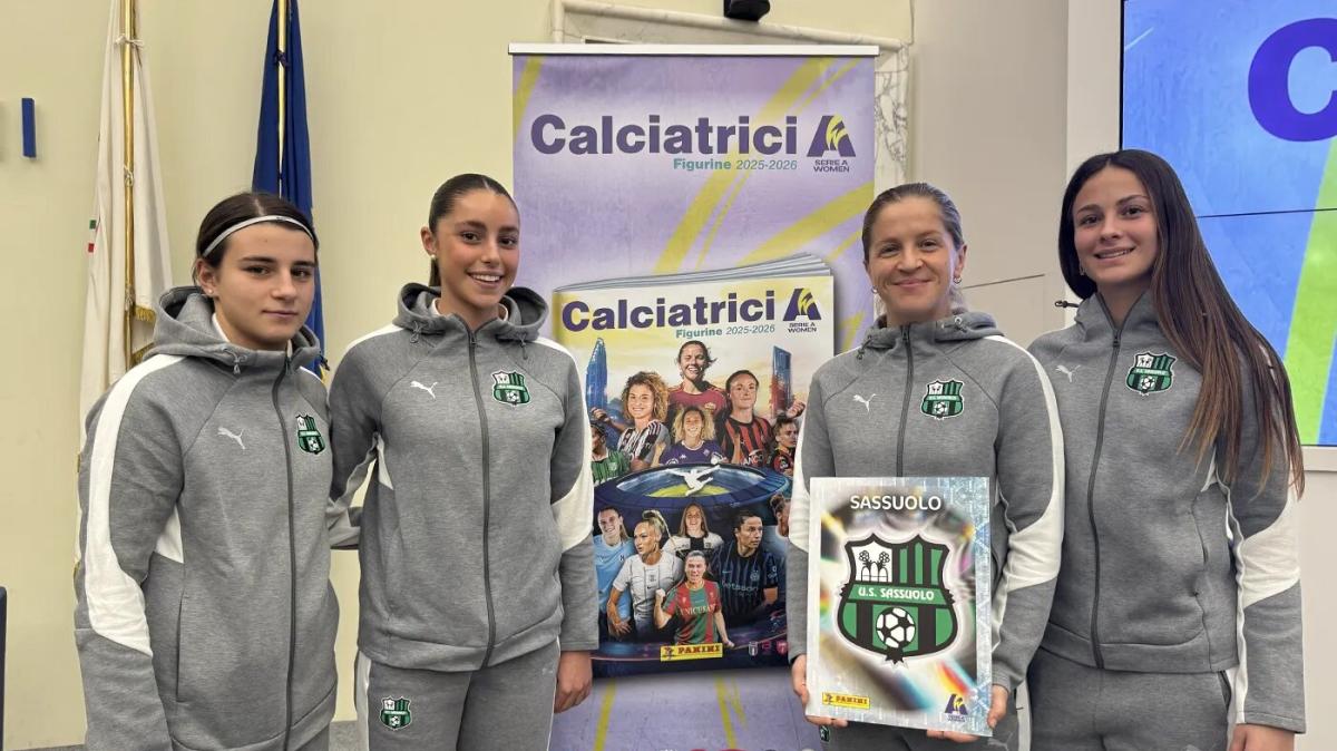 Sassuolo Femminile, quattro calciatrici alla presentazione dell'Album Panini Serie A Women