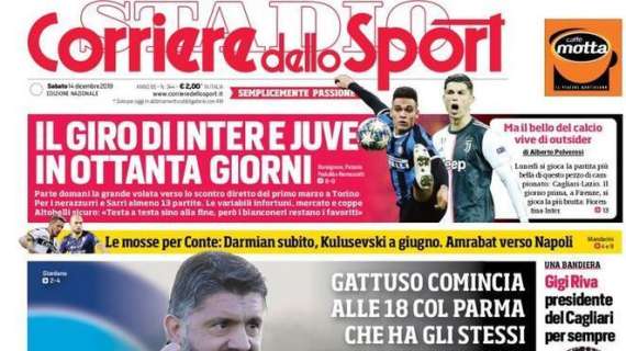 La prima pagina del Corriere dello Sport: "RiNapoli"