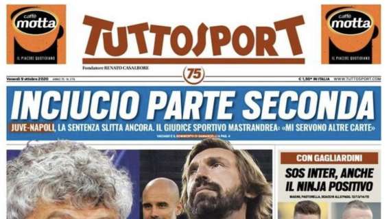 L'apertura di Tuttosport con Lucescu: "Pirlo come Pep e Zizou