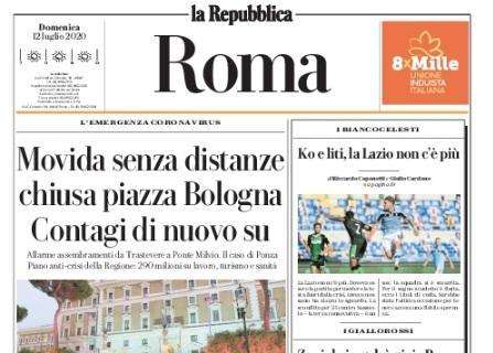 La Repubblica (ed. Roma): "Ko e liti, la Lazio non c'è più"