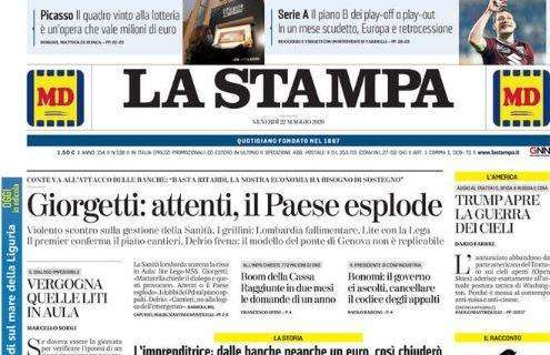 La Stampa, Serie A: "Il piano B: in un mese scudetto, Europa e retrocessione"