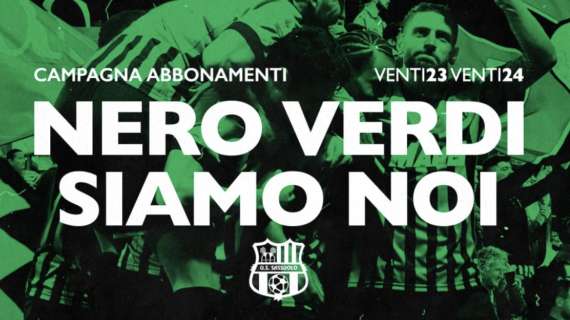 Abbonamenti Sassuolo Calcio 23/24: info, settori, prezzi, promo e prelazione