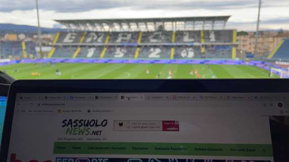 Empoli Sassuolo 1-5 FINALE: l'attacco trascina i neroverdi