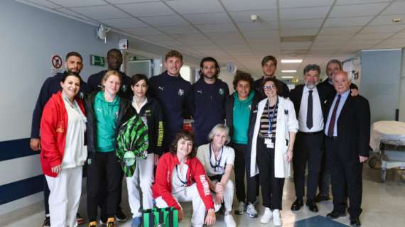 Sassuolo Calcio news oggi: Pasqua neroverde, il gesto al reparto pediatrico dell'Ospedale