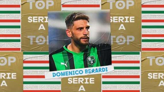 Domenico Berardi del Sassuolo miglior italiano della 9ª giornata di Serie A