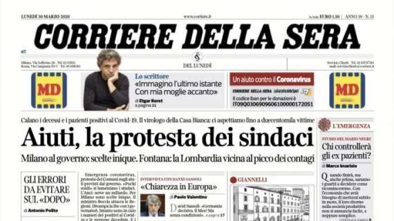 Corriere della Sera: "Il doppio fronte: dagli stipendi allo scontro politico"