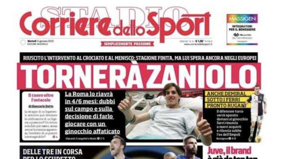 Corriere dello Sport prima pagina: "Conte pressa Marotta"