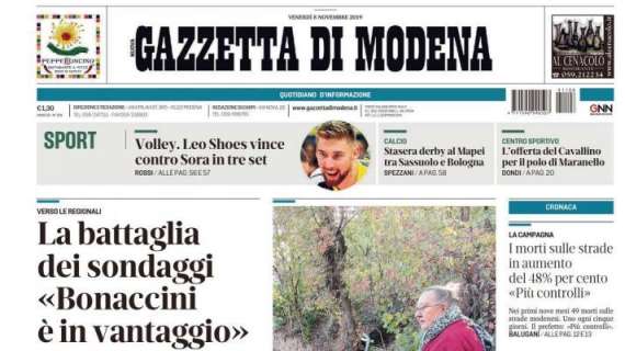 Gazzetta di Modena: "Sassuolo, riflettori sul derby. Torna Caputo"