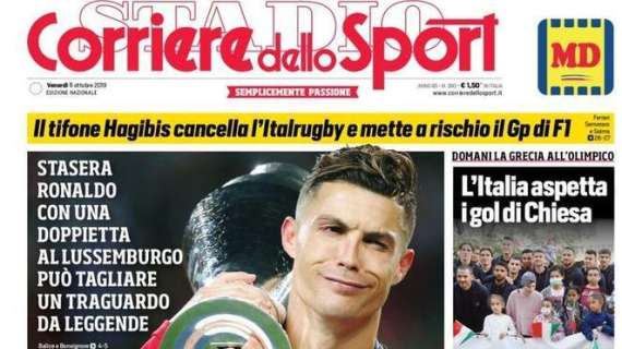 La prima pagina del Corriere dello Sport di oggi: "CR700"