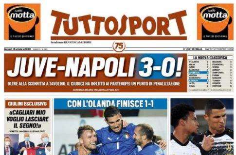 L'apertura di Tuttosport sulla Nazionale: "Ma l'Italia c'è"