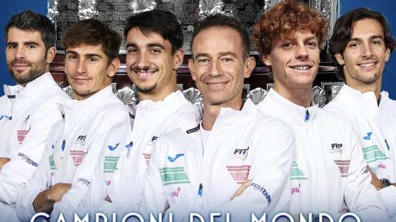 L'Italia vince la Coppa Davis dopo 47 anni, il Sassuolo: "Siete leggenda"