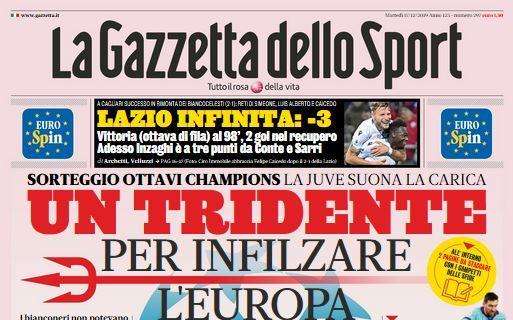 La Gazzetta dello Sport: "Un tridente per infilzare l'Europa"