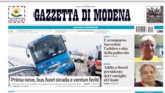 Gazzetta di Modena: "Sassuolo, Locatelli: 'A San Siro saranno brividi'"