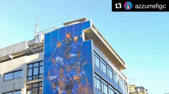 La sede della FIGC cambia look: Daniela Sabatino su una facciata