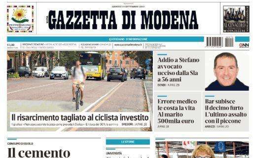 Gazzetta di Modena: "Sassuolo, accordo triennale con Unimore"
